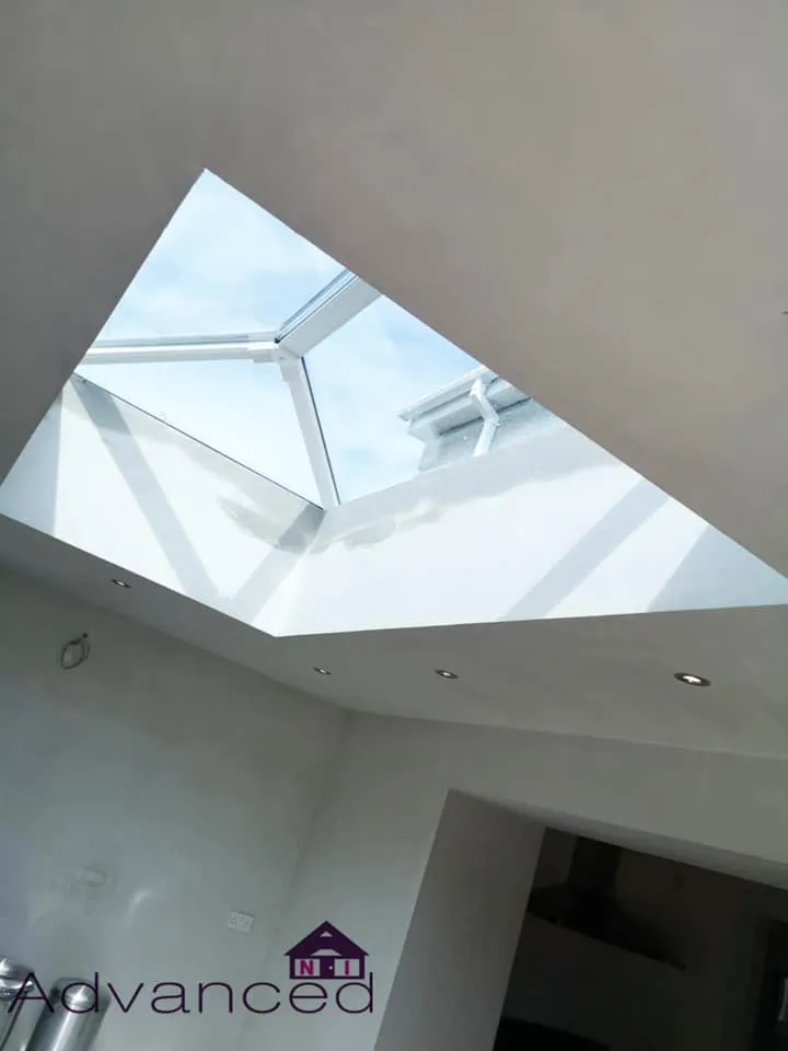 Roof lantern bringing natural light into a sunroom interior