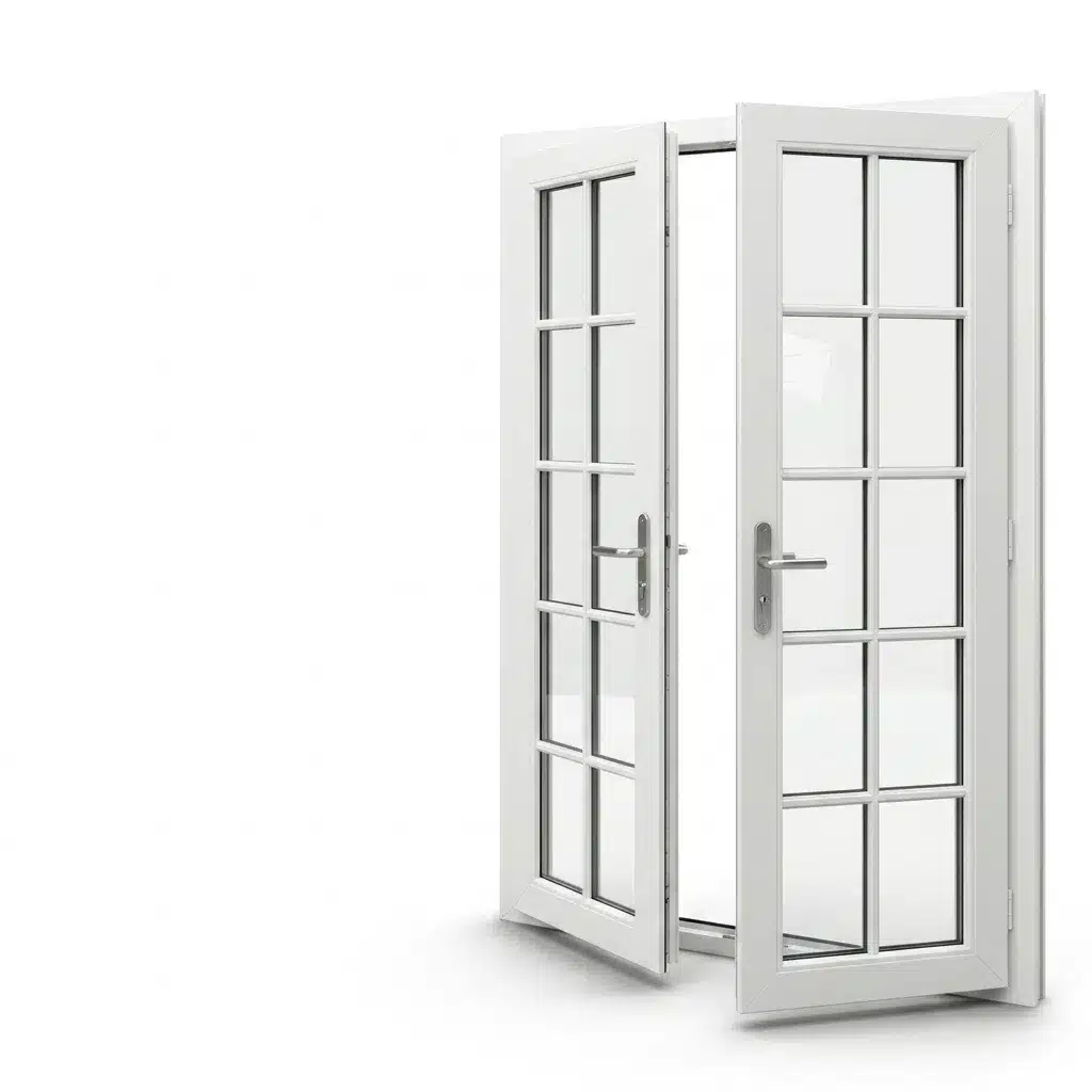 White French doors with glazing bars