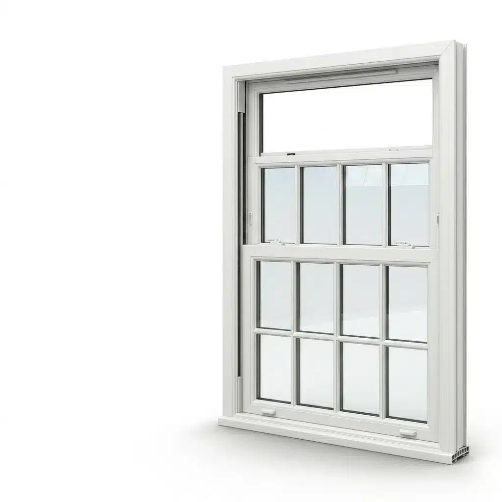 White sash window with glazing bars